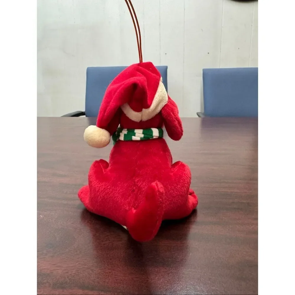 Vintage Clifford The Big Red Dog Plush Christmas Ornament